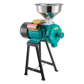 Electric Grain Mill Grinder, 110 lbs/H Commercial Spice Grinders, 1500W Cast Iron Pulverizer Powder Machine with Non-Slip Rubber Feet, for Dry Grains