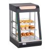 3-Tier Commercial Food Warmer Display, 800W Food Display Warmer with LED Light, Top Storage and Adjustable Shelves, 86-185 Fahrenheit Steam Heating