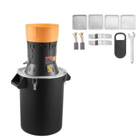 Electric Grain Mill Grinder, 600W High Power Commercial Spice Grinder, 14 Gal Pulverizer Powder Machine with Galvanized Sharp Blades, for Dry Grains