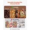 Electric Grain Mill Grinder, 600W High Power Commercial Spice Grinder, 14 Gal Pulverizer Powder Machine with Galvanized Sharp Blades, for Dry Grains