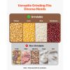 Electric Grain Mill Grinder, 110 lbs/H Commercial Spice Grinders, 1500W Cast Iron Pulverizer Powder Machine with Non-Slip Rubber Feet, for Dry Grains