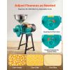 Electric Grain Mill Grinder, 110 lbs/H Commercial Spice Grinders, 1500W Cast Iron Pulverizer Powder Machine with Non-Slip Rubber Feet, for Dry Grains